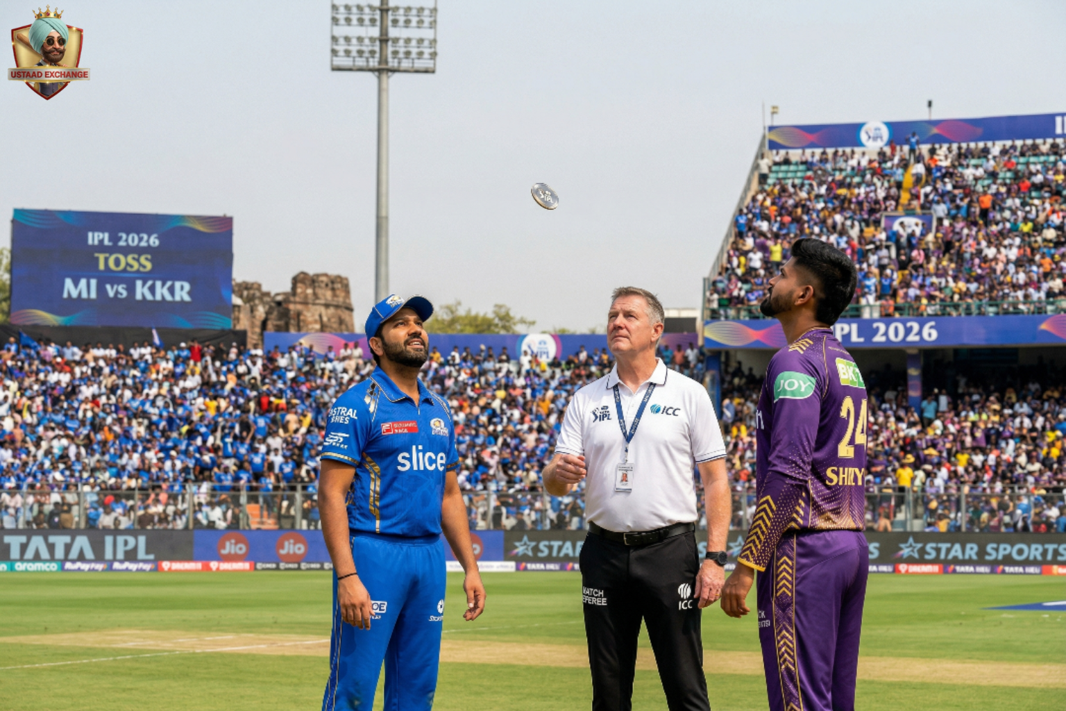 MI vs KKR Pitch