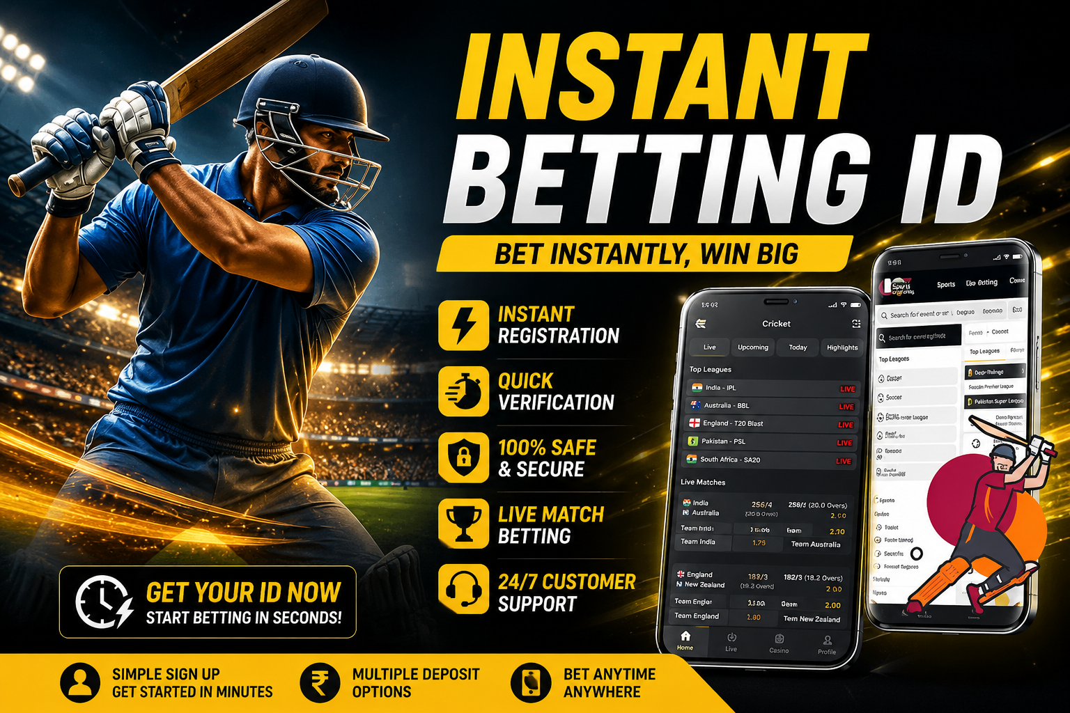 Instant Betting ID