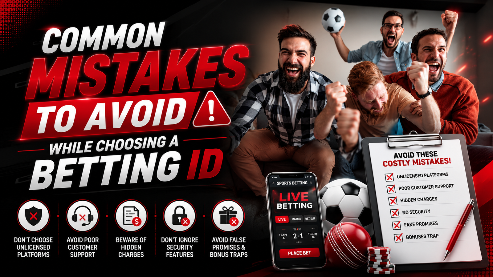 Common Mistakes to Avoid While Choosing a Betting ID