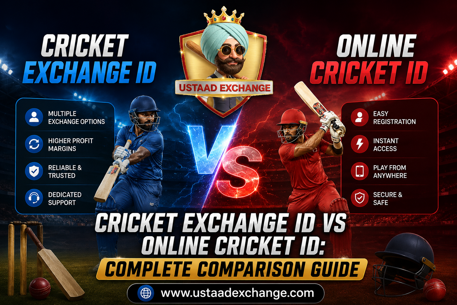 Cricket Exchange ID vs Online Cricket ID