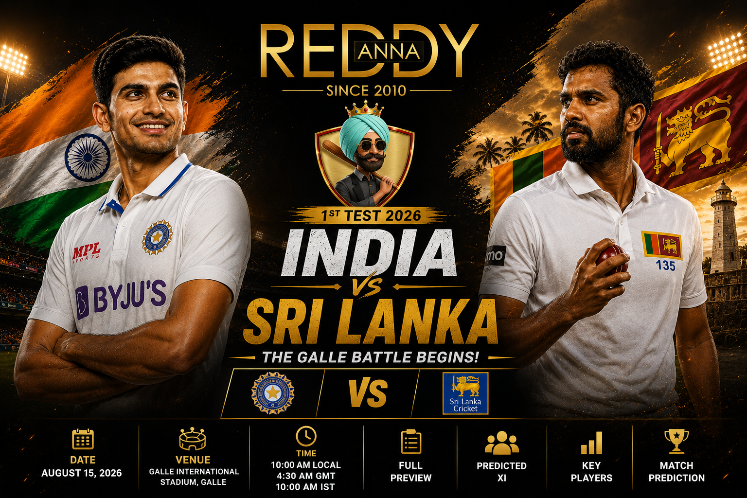 Sri Lanka vs India 1st Test